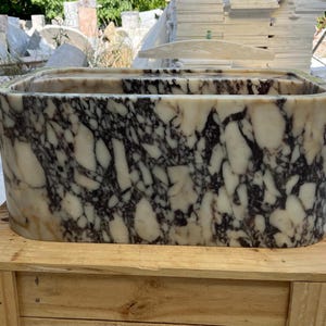 Calacatta Viola Marble Sink