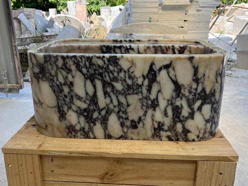 Calacatta Viola Marble Sink