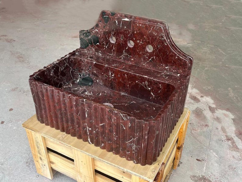Rosso Levanto Marble Sink