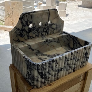 Calacatta Viola Marble Sink