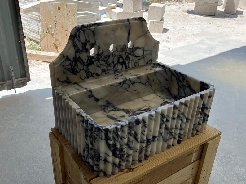 Calacatta Viola Marble Sink