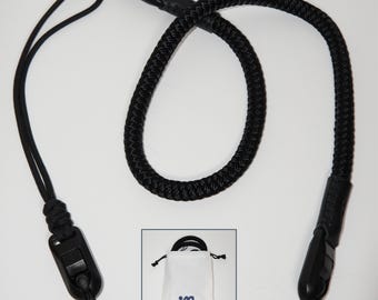 MODAN MODULAR - Handgefertigter Kameragurt 2-in-1 | Wandelbarer Hals- und Handgelenkriemen | 10 mm geflochtenes Seil und Lederverzierung