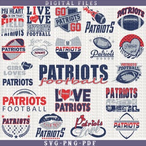 20 Files,Patriots svg,Patriots png,Patriots bundle,Patriots Football,Love Patriots,Tshirt, Clip Art, Cricut,Layered File,Instant Download