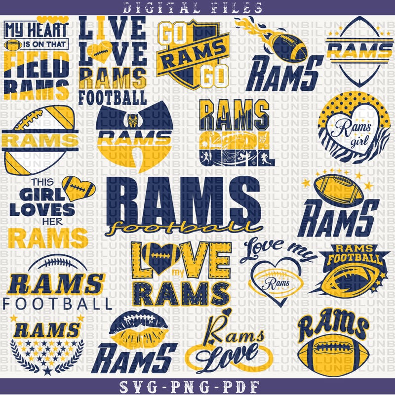 Rams Svg - Etsy