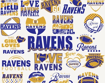 20 File,Ravens svg,Ravens png,Ravens bundle,Ravens Football,Love Ravens,Football Team,Tshirt, Clip Art, Cricut,Layered File,Instant Download