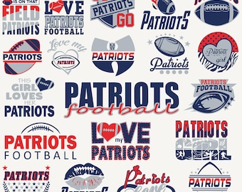 20 Files,Patriots svg,Patriots png,Patriots bundle,Patriots Football,Love Patriots,Tshirt, Clip Art, Cricut,Layered File,Instant Download