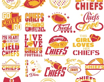 20 File,Chiefs svg,Chiefs png,Chiefs bundle, Chiefs Football,Love Chiefs,Football team,Tshirt,Clip Art, Cricut,Layered File,Instant Download