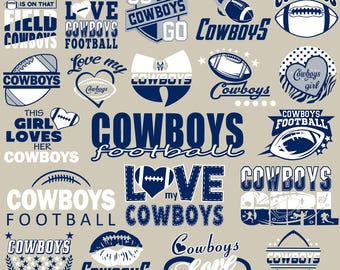 19 archivos, Cowboys Svg, Cowboys png, Paquete de Cowboys, Fútbol americano de los Cowboys, Amo a los Cowboys, Clip Art, Cricut, Archivo en capas, Descarga instantánea, Equipo de fútbol americano