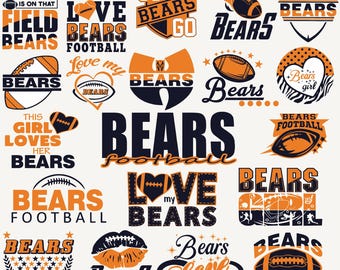 20 fichiers, ours Svg, ours png, lot d'ours, football ours, amour ours, équipe de football, tshirt, clipart, Cricut, fichier en couches, téléchargement immédiat