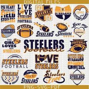 20 File,Steelers svg,Steelers png,Steelers Football,Steelers bundle,Football Team,Clip Art,Cricut,Layered File,Instant Download