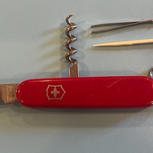 Victorinox Waiter Swiss Army Knife: 84mm Pocket Knife, Red Handle