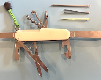 Victorinox, heavy glow n dark green , forge & Bone accessories ,multi tool 91mm