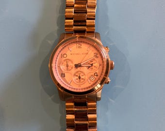 Michael Kors MK-3374 “frenchy” Rose Gold-tone Women display picture 3