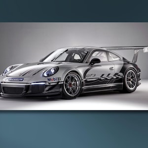 Porsche 911 GT3 Canvas Wall Art,Car Print Picture,Racing Sports Cars Framed Canvas Decor, porsche poster,home decor,ready to hang,gift 205A