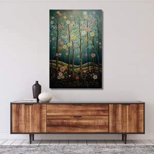 Gustav Klimt Canvas art,Gustav Klimt Exhibition print Poster,Painting,Flower Garden,Flower Market,Klimt Museum Poster,Klimt Artwork,gift 657