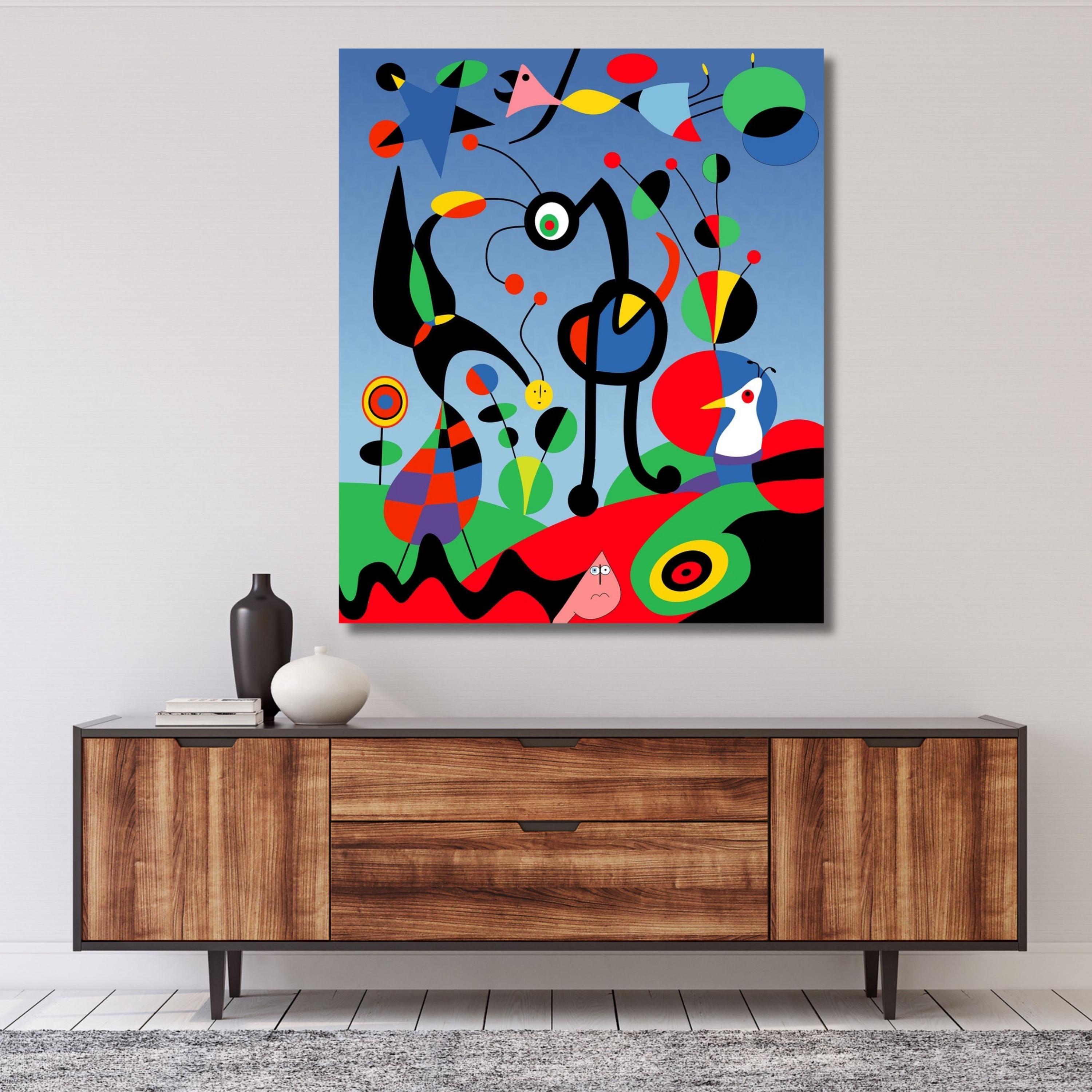 日焼け止め miro miro Joan Miro the Garden Art Print,joan Miró Canvas Wall Art
