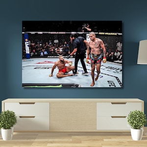 UFC 303 Alex Pereira K.O. Prochazka Poster Framed Canvas Wall Art,High Quality,HD Photo,Sport,All Sizes Available,home decor,Gift,ready 161A