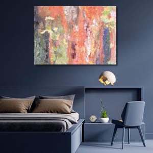 Vibrant Painting,Colorful Abstract Painting,Handmade Painting,Large Wall Art,Abstract Canvas Art,Home Decor,Modern Wall Art,wall decor 227A