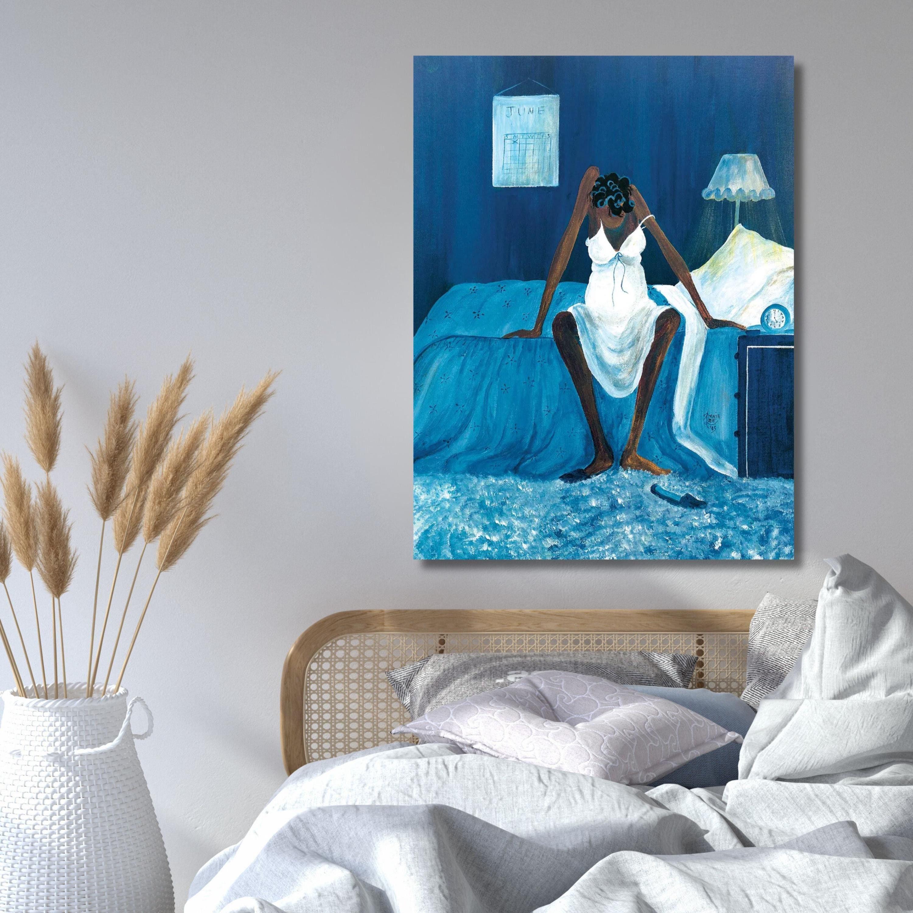 Blue Monday by Annie Lee Quality Print Ready to Hang Canvas Wall