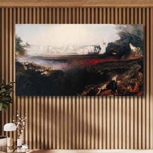 john martin-The Last Judgement canvas wall art,landscape print poster,vintage,home decor,modern art,wall decor,ready to hang,gift home 14A