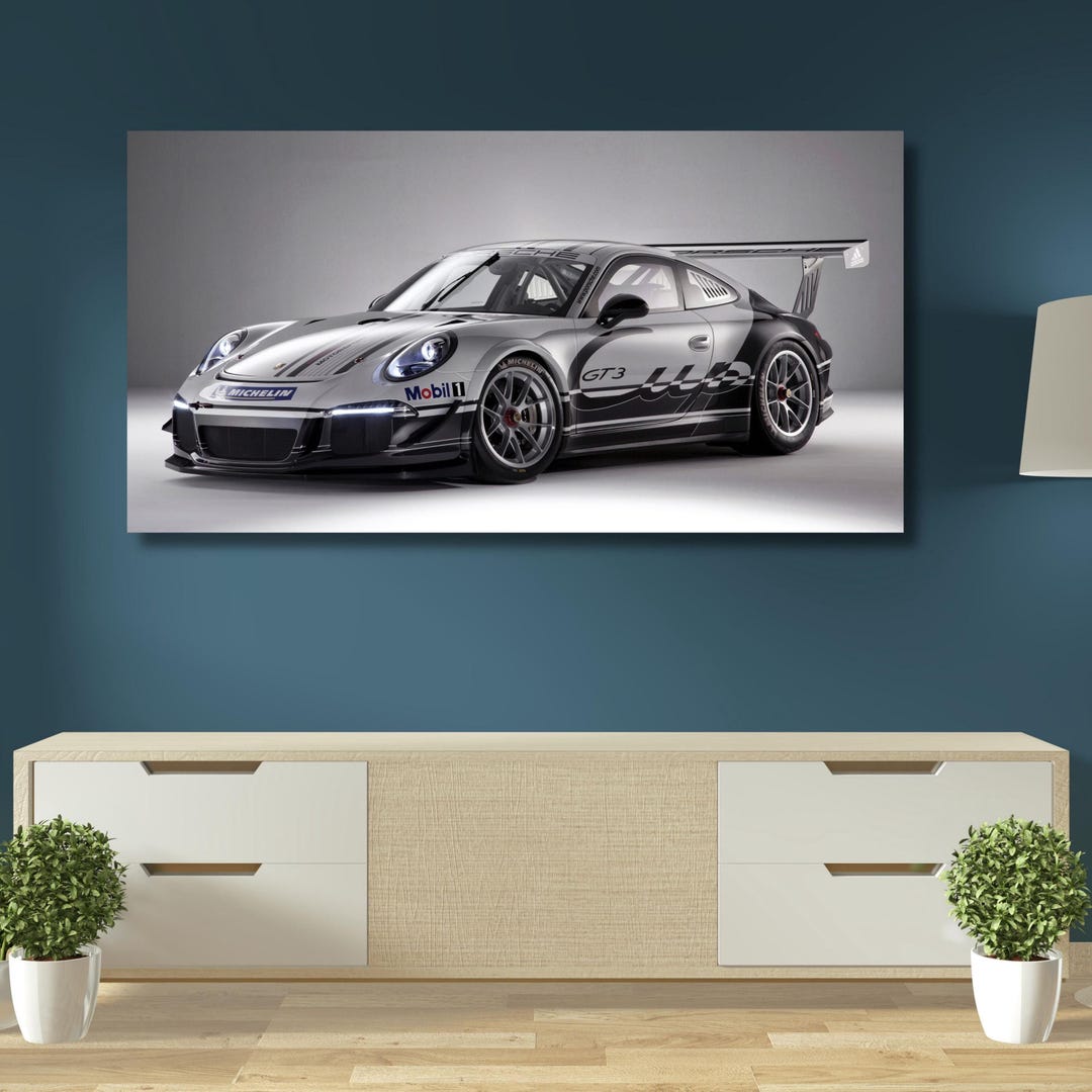 Porsche 911 GT3 Canvas Wall Art,car Print Picture,racing Sports