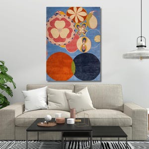 Hilma af Klint-The Ten Largest No. 2 Childhood (1907) Canvas Wall Art,Reproduction art,Abstract Art,Modern Art,Print poster,ready to hang 3A