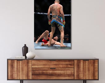 UFC 303 Alex Pereira K.O. Prochazka Poster Gerahmte Leinwand Wandkunst, Hohe Qualität, HD Foto, Sport, Alle Größen Verfügbar, Wohnkultur, Geschenk, bereit 477A