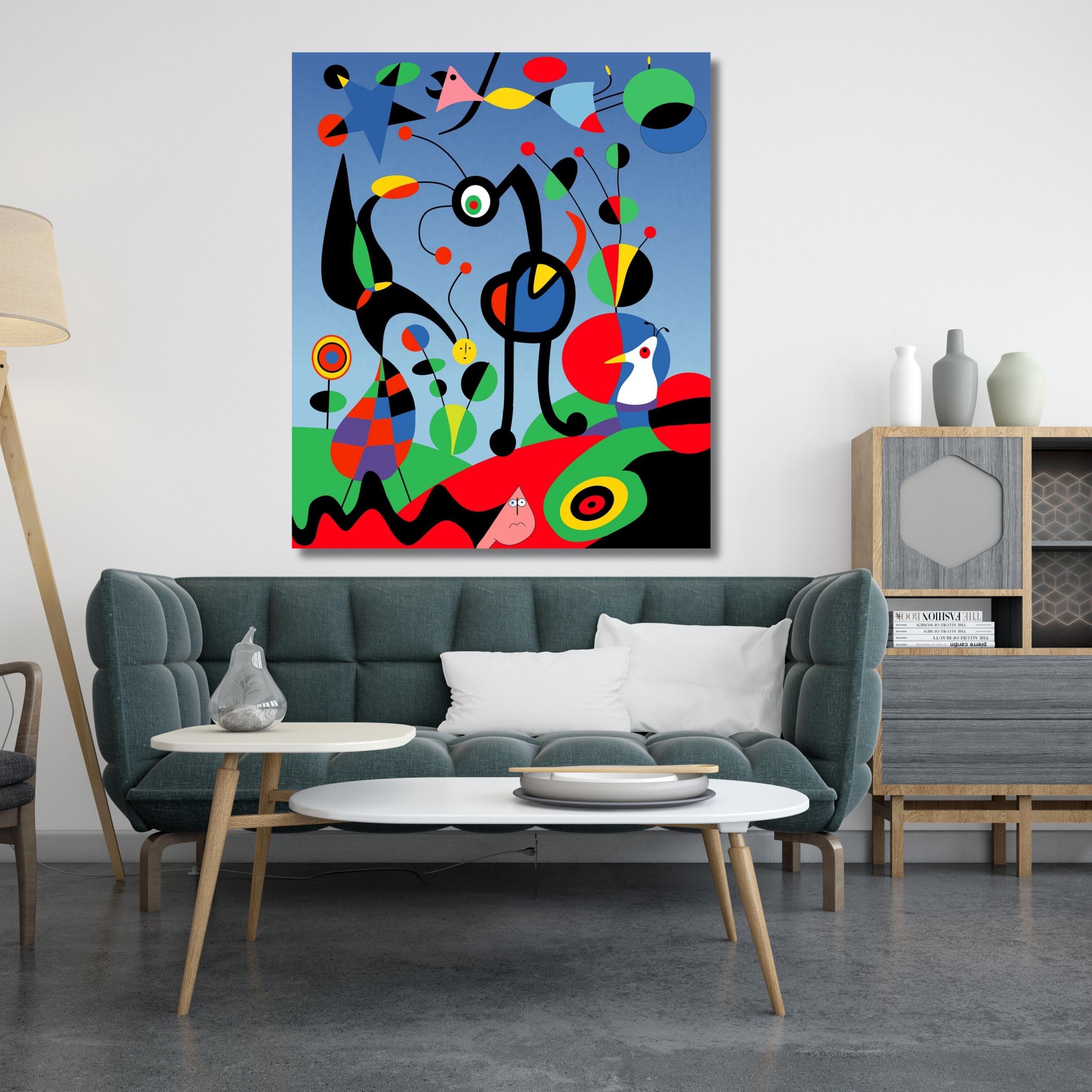 Joan Miro the Garden Art Print,joan Miró Canvas Wall Art