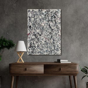 Jackson Pollock Canvas Wall Art,Extra Large Canvas Wall Art,Abstract Wall Art,Home and Living Room Decor,Pollock Convergence,modern art 8A