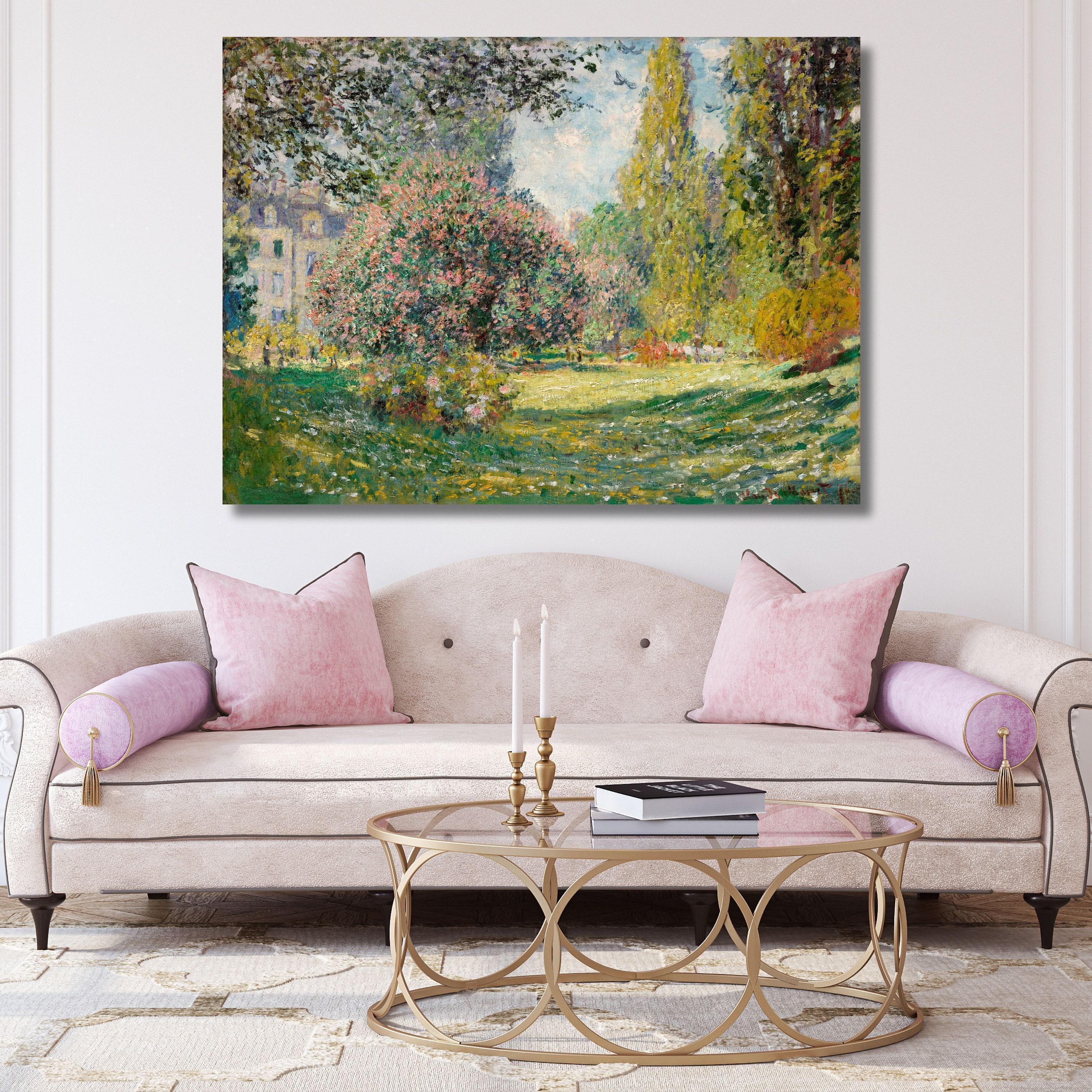 Claude Monet-landscape:the Parc Monceau Canvas Wall Art,landscape