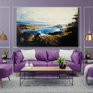 john martin-The plains of heaven canvas wall art,Landscape Print Poster,classic art,modern wall decor,vintage,ready to hang,gift for home 9A