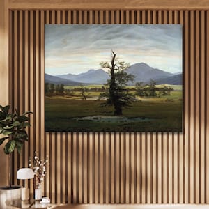 Caspar David Friedrich The Lonely Tree Canvas Wall Art,Tree Print poster,Home decor,Painting,modern art,Landscape,Ready To Hang,gift 7A