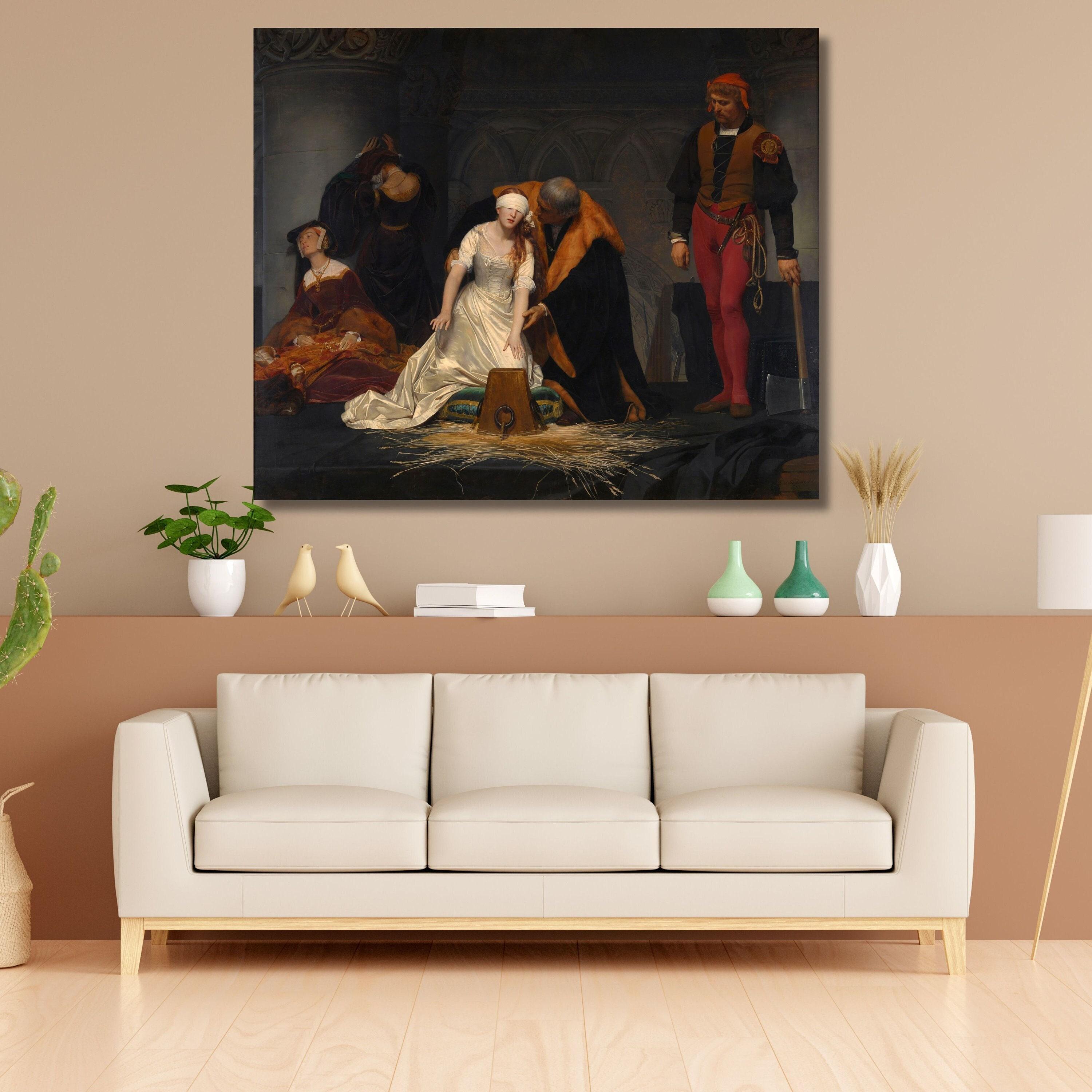 オルガ・グレチナMelancholyR211/250 シルク版画 61×91cm Paul Delaroche - the Execution of Lady Jane Grey (1833) Canvas