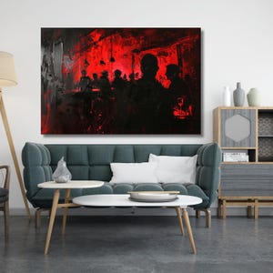 Bar Retro Gemälde LeinwandPub Wand Kunst, Vintage Bar Gemälde, Wohnkultur, moderne Wandkunst, gerahmt und fertig zum Aufhängen, Geschenk für Zuhause 322A