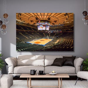 Madison Square Garden stadium Poster,stadium poster,sport canvas,canvas wall art,NBA Poster,basketball poster,New York Knicks,home decor 20A