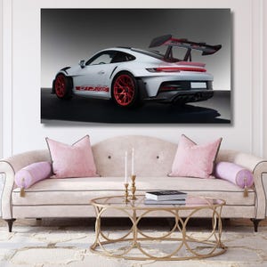 Porsche 911 GT3 RS3 canvas wall art,Porsche print poster,porsche wall art,sport car print,home decor,car poster,ready to hang,gift home 1A