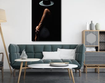 Black woman canvas wall art,Black art,African American Art,Black Girl Art,Black Woman print poster,Modern Art,Fashion Woman Art,gift 365A