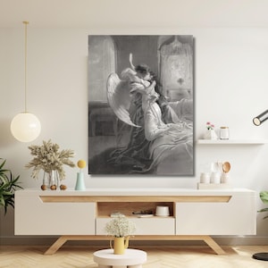 Mihaly von Zichy Rencontre romantique (1864) Art mural sur toile, affiche impression couple, peinture romantique, art moderne, décoration intérieure, prêt à accrocher, cadeau 18