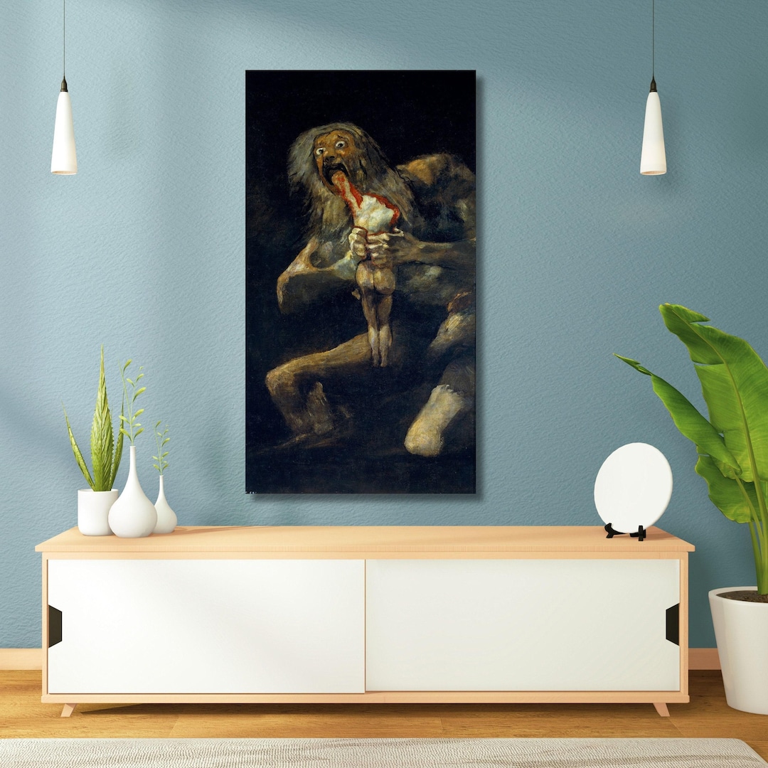 Saturn Devouring His Son by Francisco Goya,canvas Wall Art,canvas Print ...