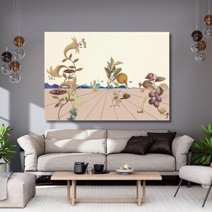 Salvador Dali – płótno z kwiatami, eksplodujący Dalí, plakat z kwiatami, plakat na wystawę Dalí, wystrój wnętrz, malarstwo, sztuka nowoczesna, wydruk, gotowy do powieszenia, prezent 16A