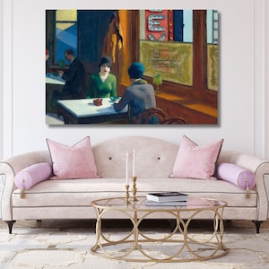 Edward Hopper-Chop Suey Canvas wall art, Edward Hopper art,print poster,vintage,home decor,abstract,wall decor,ready to hang,gift for home 3