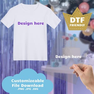 Gepersonaliseerde SHIRT-ontwerpen, DTF-vriendelijk, 1 dag productietijd