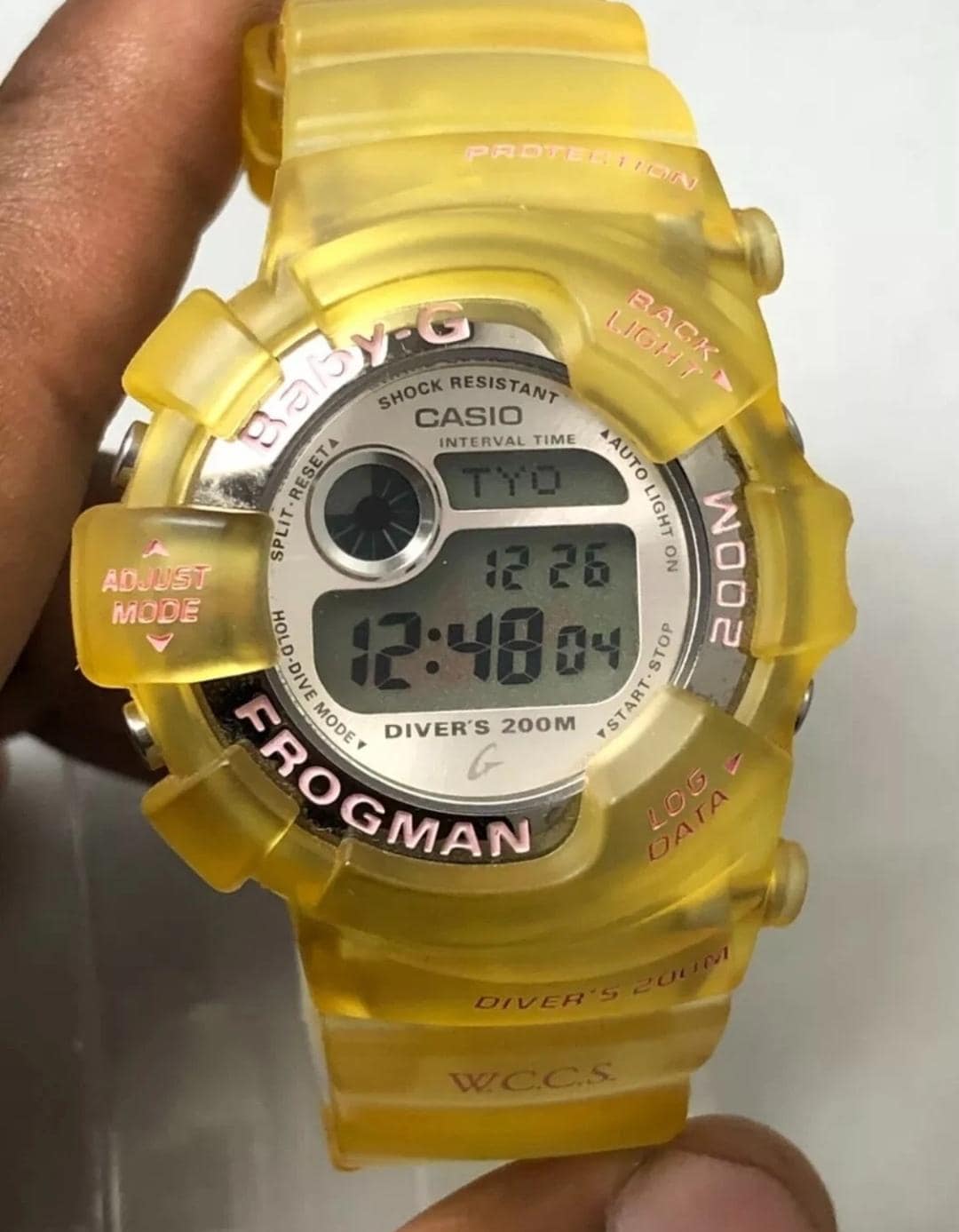 カシオgショック、bgw100wc.フログマン。希少！ ヴィンテージ カシオ G-Shock フロッグマン 2050 BGW-100WC デジタル