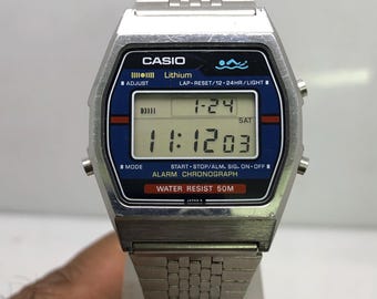 【444】CASIO A150（152）デジタル腕時計 Vintage Casio 152 A150 Alarm Chronograph Digital Quartz Japan
