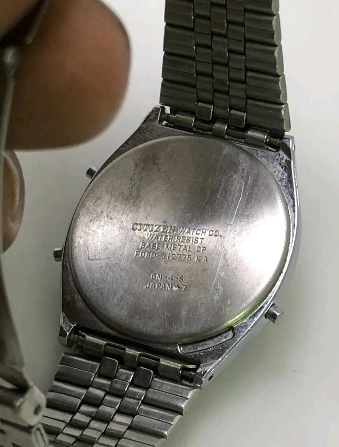 Vintage Citizen P080-012775 Alarm Chronograph Digital Quartz Japan 