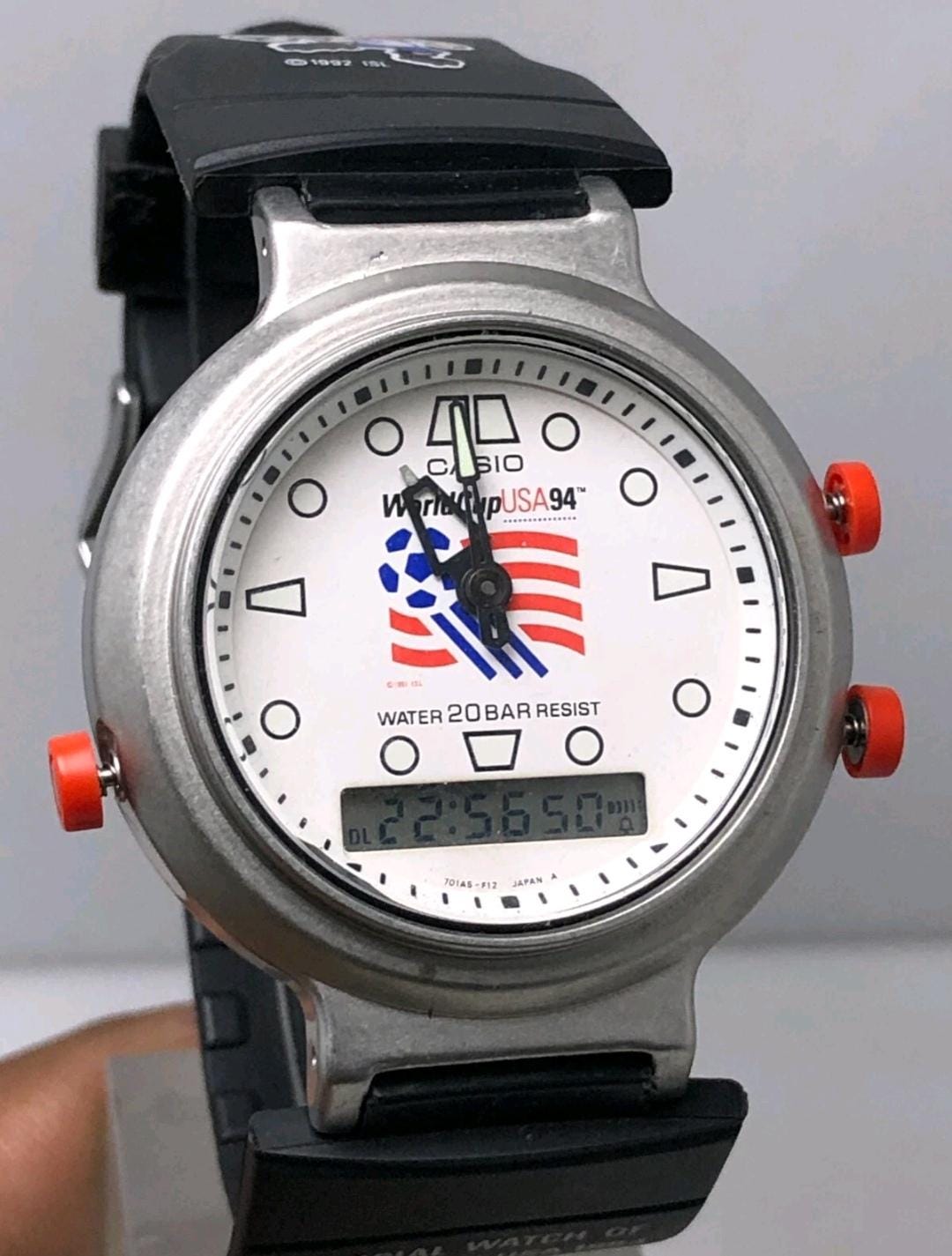 Vintage Casio G-shock 380 AW-594 Fifa World Cup USA 1994 Ana-digi