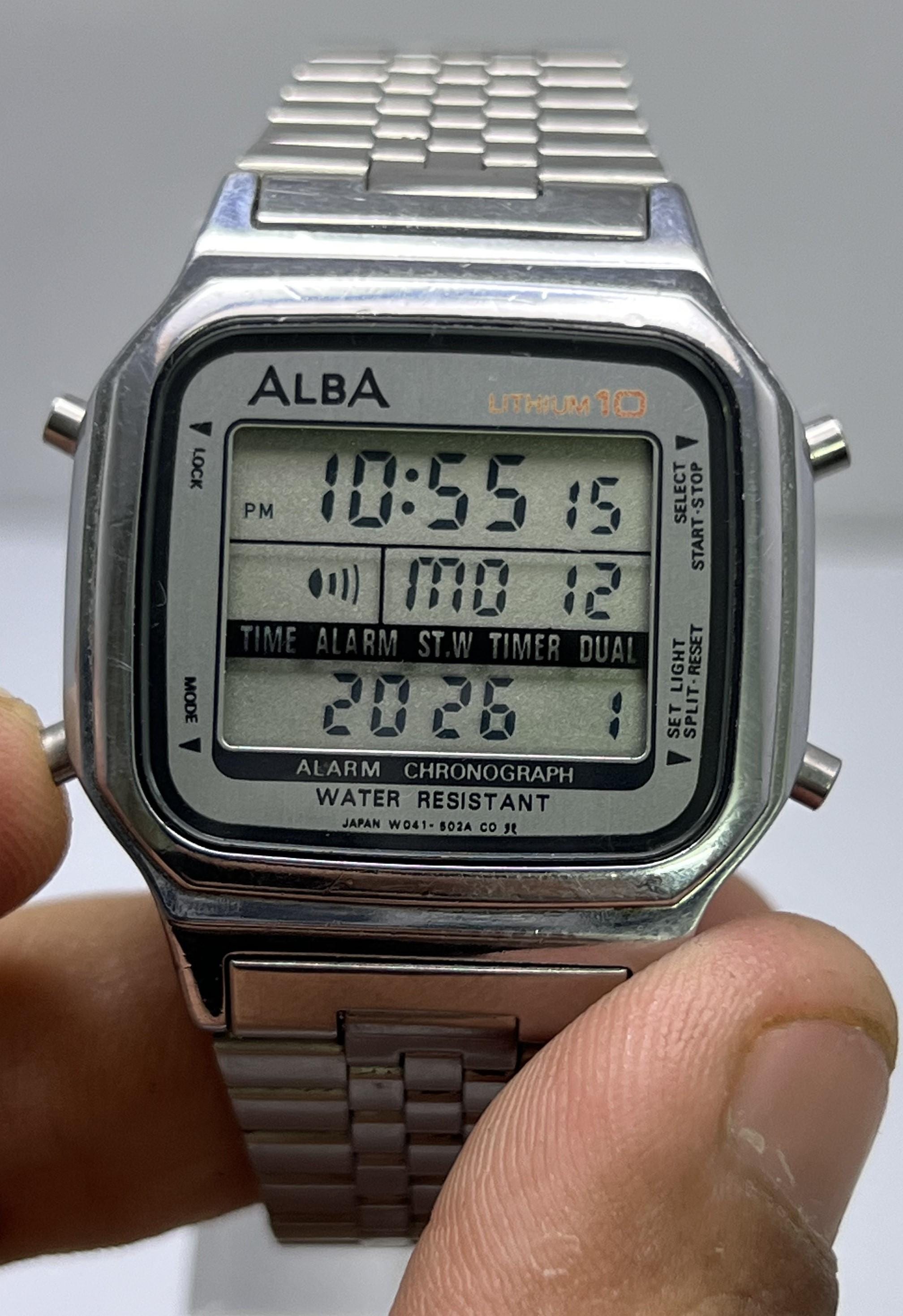 Vintage alba digital watch - Etsy 日本