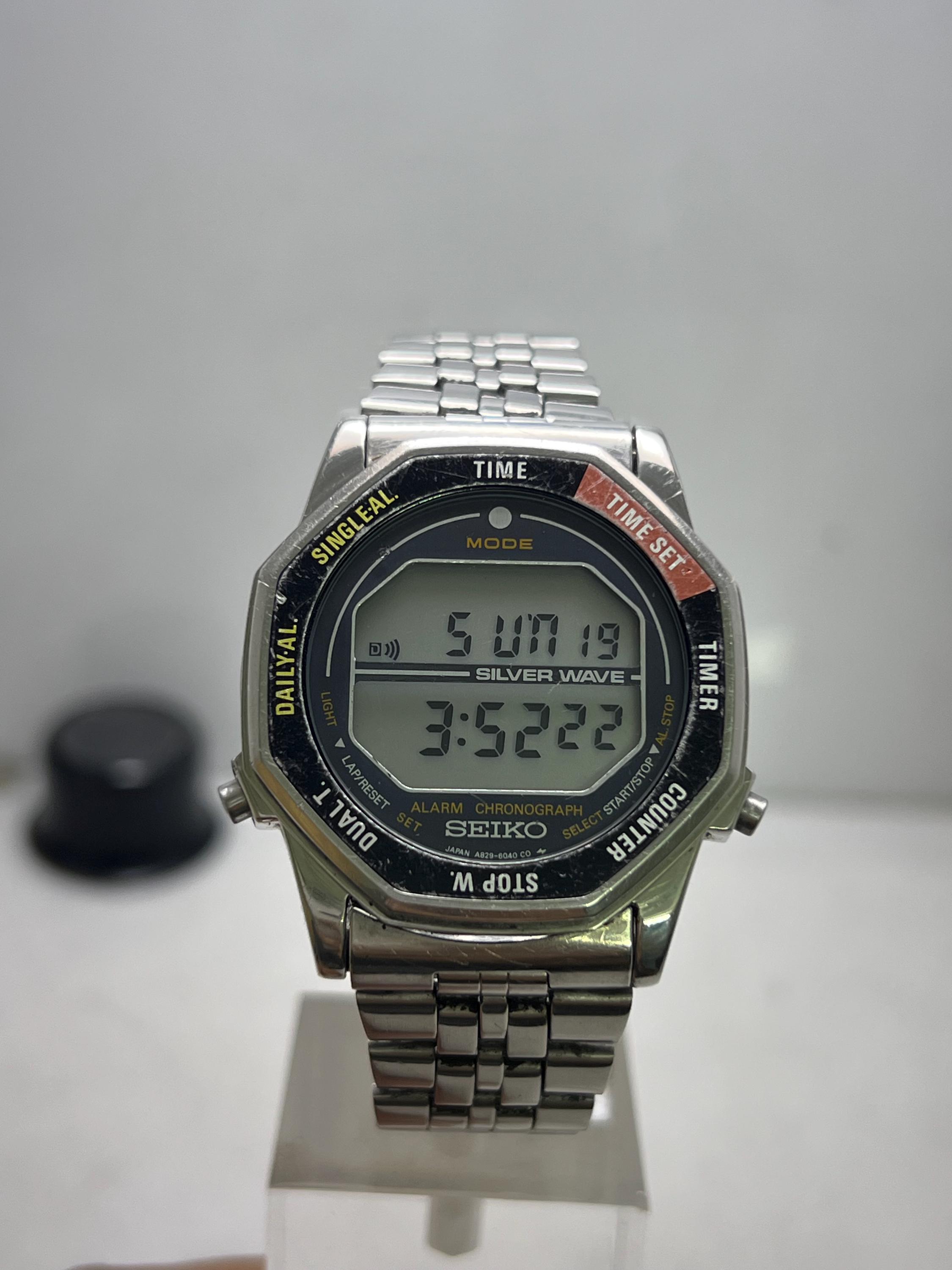 Vintage Seiko Silverwave A829-6040 'rotocall Astronaut' NASA