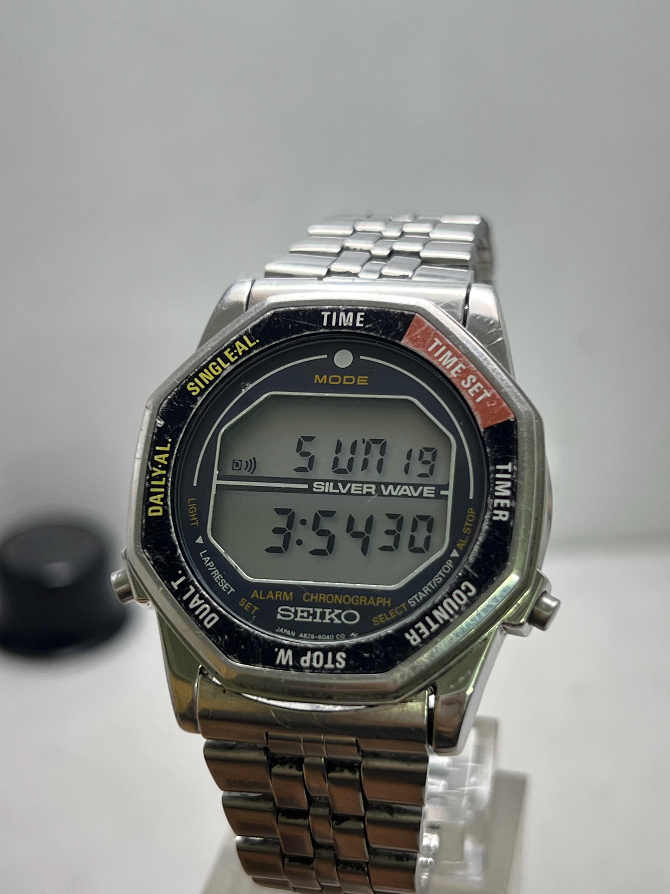 Vintage Seiko Silverwave A829-6040 'rotocall Astronaut' NASA