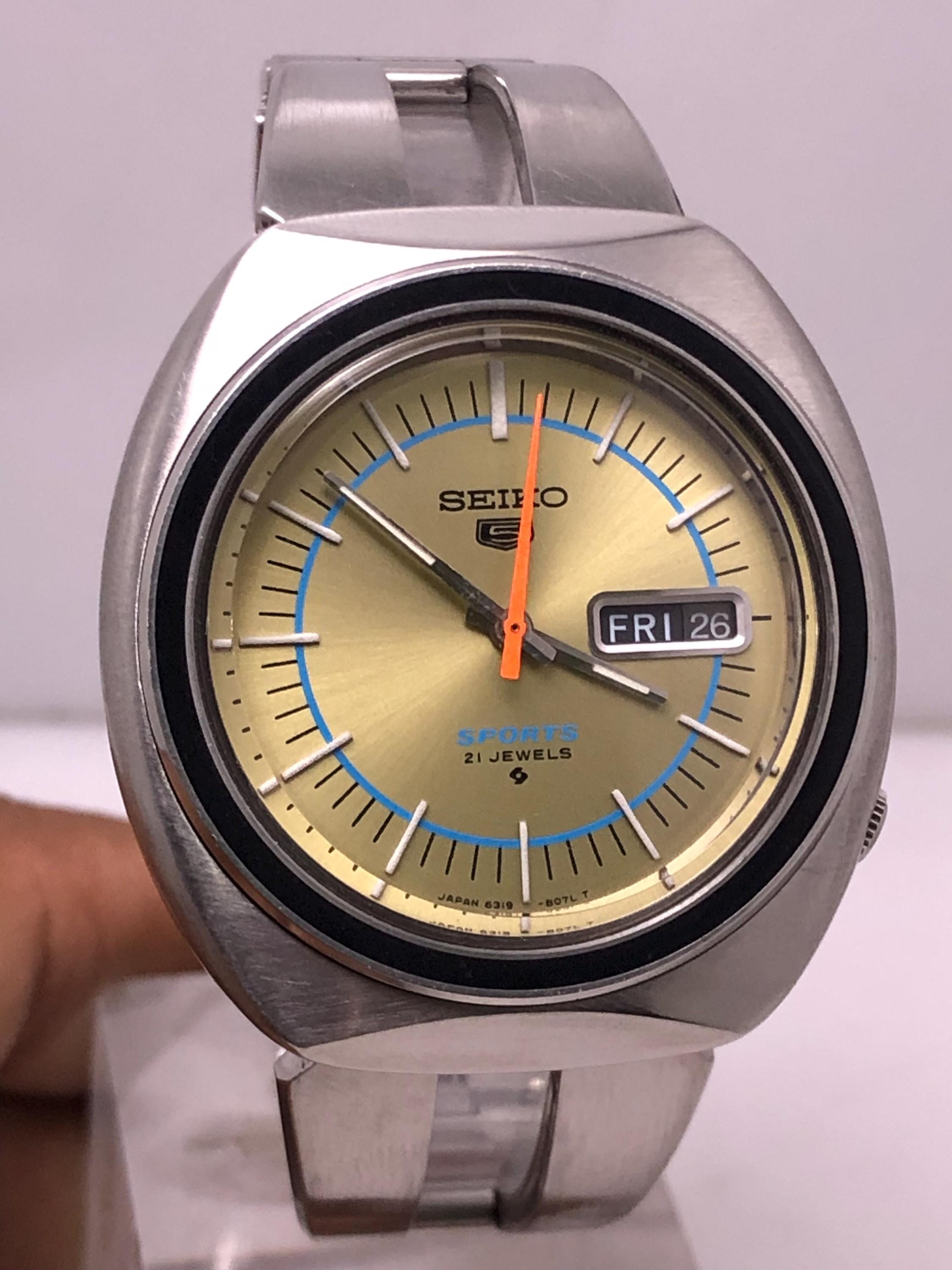 Vintage Seiko 6319-8070 Automatic 21 Jewels Japan Men's Wristwatch